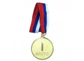 Медаль Sportex 1 место римскими цифрами (d6,5 см, лента триколор в комплекте) F18532