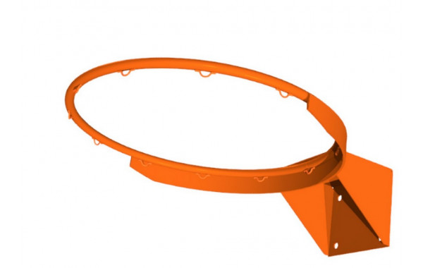 Кольцо баскетбольное метал ФСИ №7 (пруток 16мм)100х110мм с усилителем из полосы, вандаллоустойчивое 9195 600_380