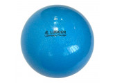 Мяч для художественной гимнастики Lugger однотонный d=15 см (небесный с блестками)