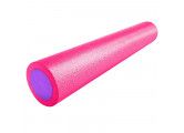Ролик для йоги Sportex полнотелый 2-х цветный (розовый/фиолетовый) 90х15см PEF90-11