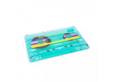 Надувной матрас-плот для плавания 174х117см, до 90кг Bestway Retro Beats 43649