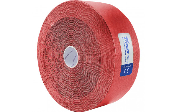 Тейп кинезиологический Tmax Extra Sticky 5 см x 22 м, 223298, красный 600_380