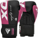 Перчатки тренировочные RDX BGR-F4P-8oz розовый\черный 75_75