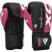 Перчатки тренировочные RDX BGR-F4P-8oz розовый\черный 75_75