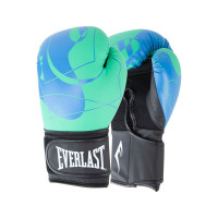 Перчатки тренировочные 16oz Everlast Spark P00002805 синий\зеленый