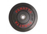 Бампированный черный диск 10 кг Panatta 2CZ4010