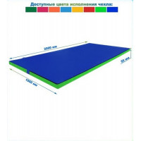 Мат гимнастический 2000х1000х50 винилискожа (ппу М) Dinamika