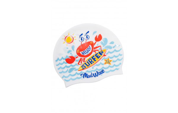 Юниорская силиконовая шапочка Mad Wave Surfer M0579 12 0 02W 600_380