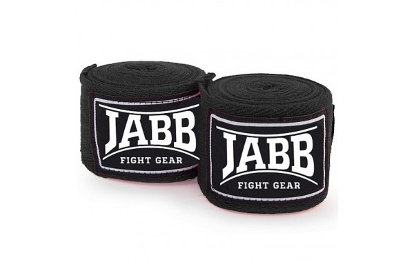 Бинты боксерские Jabb х/б, 350 см JE-3030 черный 600_380