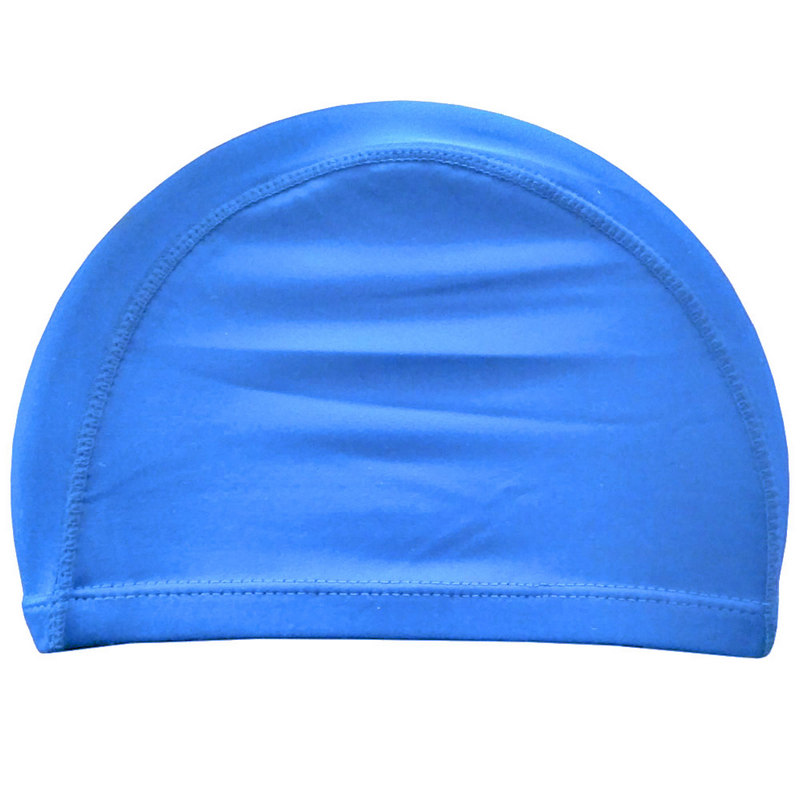 Шапочка для плавания Sportex взрослая текстиль (голубая) C33535 800_800