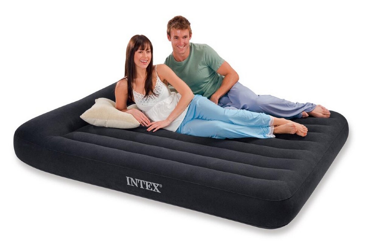 Надувной матрас (кровать) 203х152х23см Intex Pillow Rest Classic 66781 1200_800