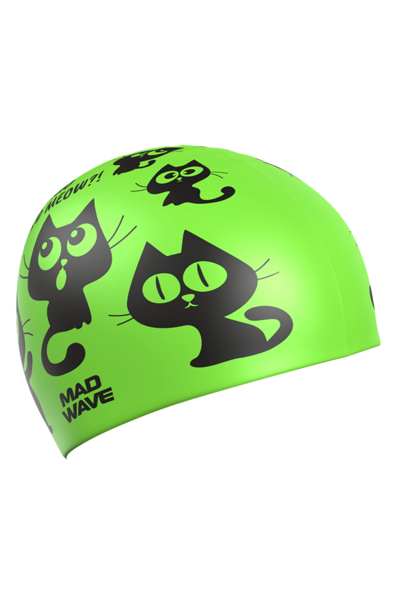 Юниорская силиконовая шапочка Mad Wave Cats M0574 05 0 00W 1333_2000