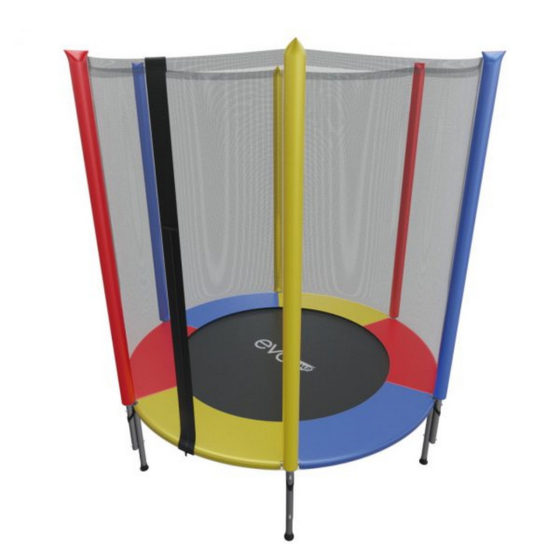 Батут с внешней сеткой Evo Jump 4,5ft Color (140 см) 800_800