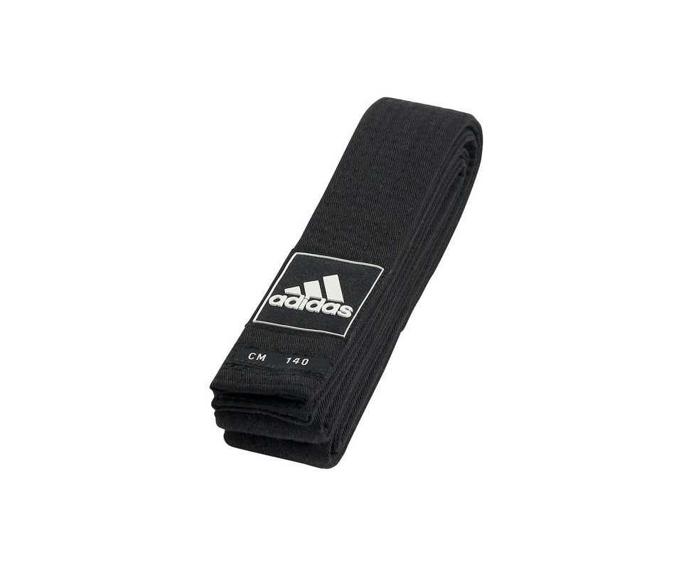 Пояс для тхэквондо Adidas Competition Black Belt 210см adiTBB02 черный 979_800