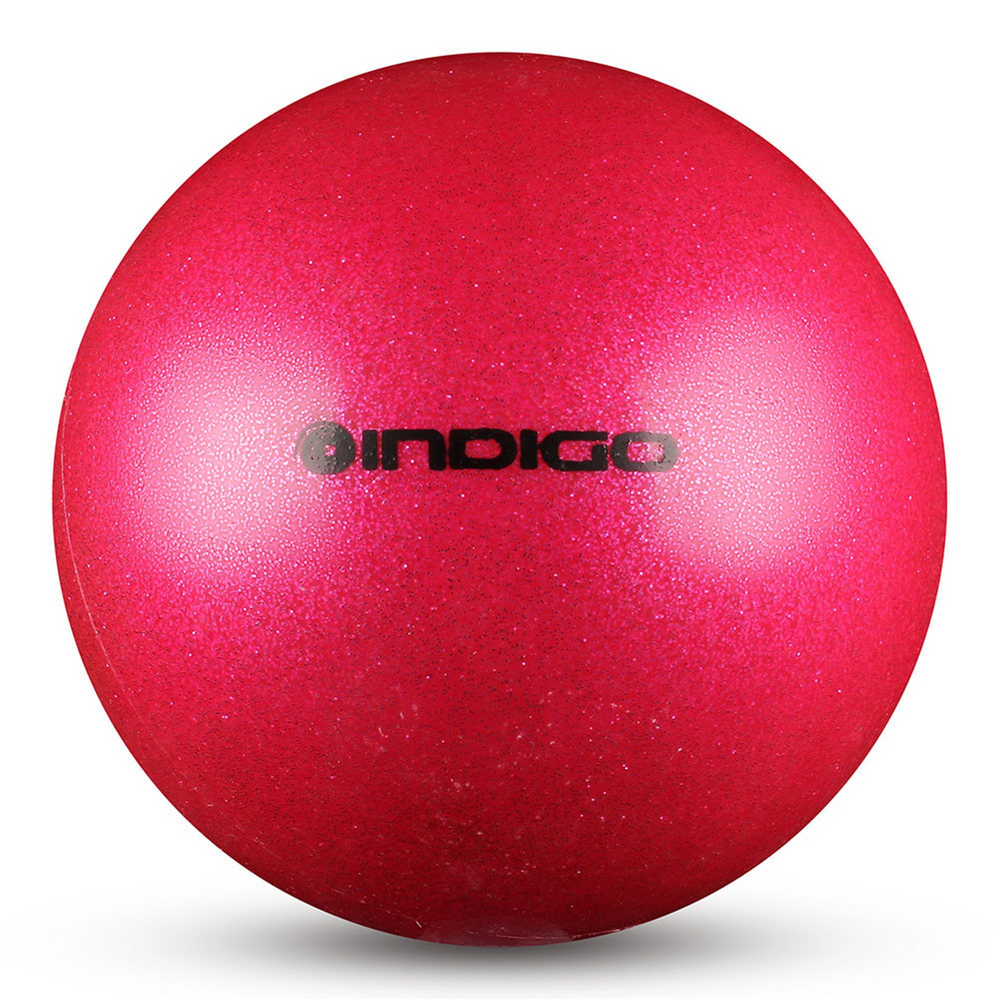 Мяч для художественной гимнастики d15см Indigo ПВХ IN119-PI розовый металлик с блестками 2000_2000