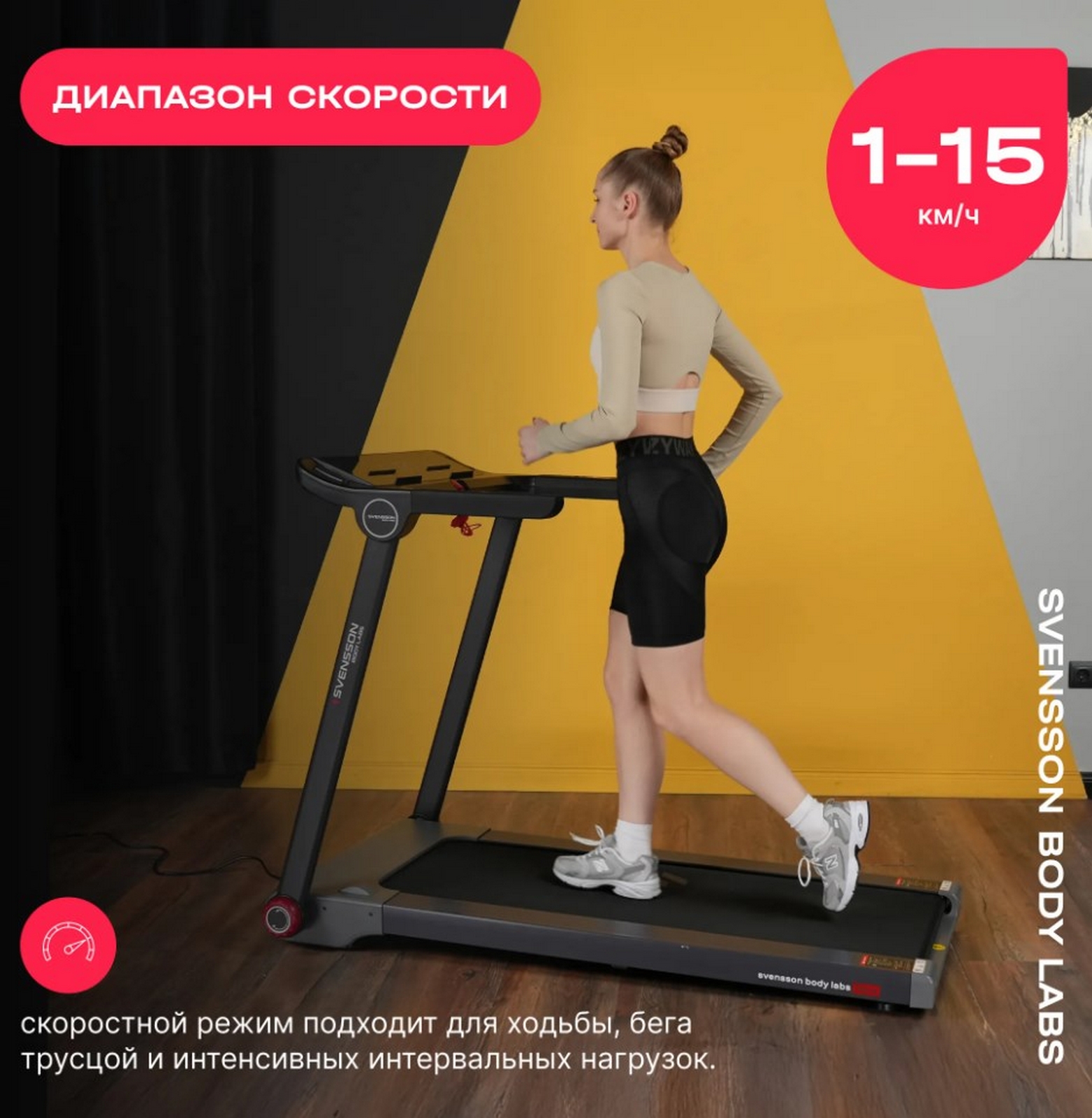 Беговая дорожка домашняя Svensson Body Labs LIBRA 1563_1600