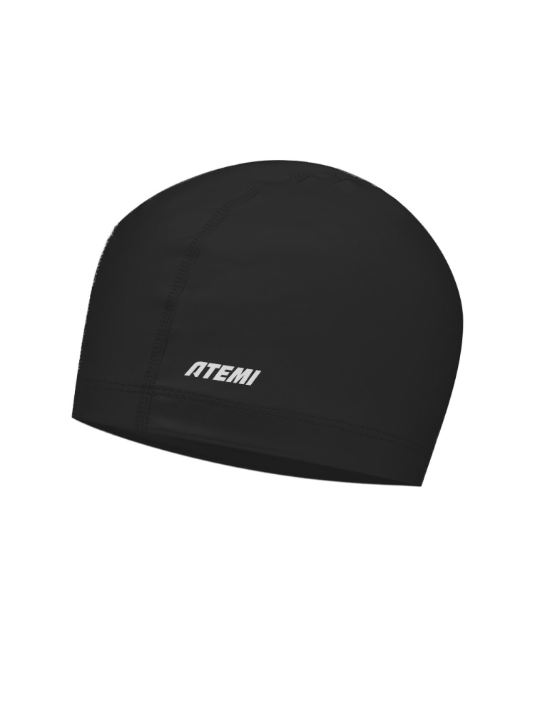 Шапочка для плавания Atemi PU cap black FPUC1BK черный 750_1000