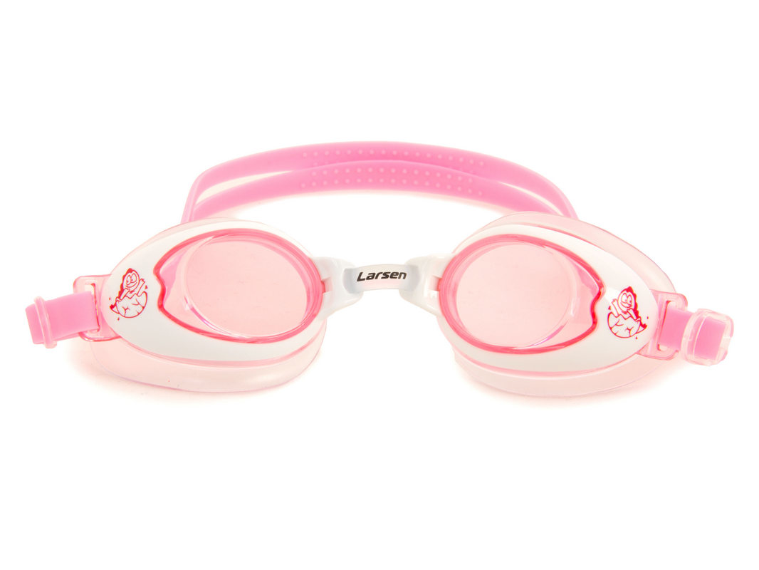 Очки для плавания детские Larsen DR15 розовый 1066_800