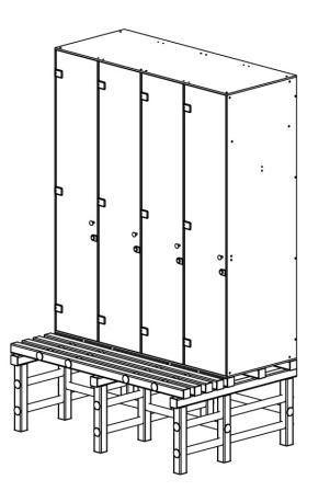 Шкаф 4-1 + скамья-подставка ПТК Спорт 040-2118 301_448