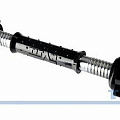 Гриф гантельный Iron King D25мм L45 см с мягкой обрезиненной ручкой, замок-гайка 120_120