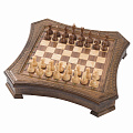 Шахматы резные Haleyan восьмиугольные в ларце с ящиками 50 kh164 120_120