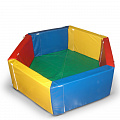 Сухой бассейн разборный шестиугольный расчитан на 800 шариков ФСИ 2283 120_120